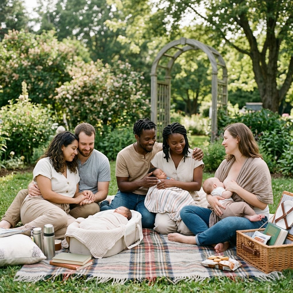 Famílias diversas unidas pela maternidade